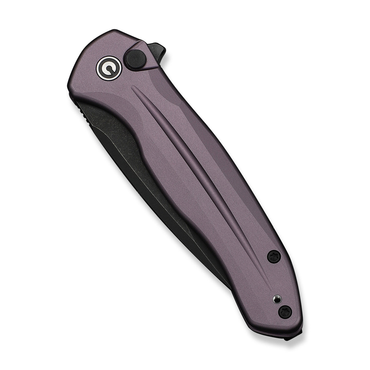 Kitefin Button Lock | Purple Aluminium + Blackwash 14C28N