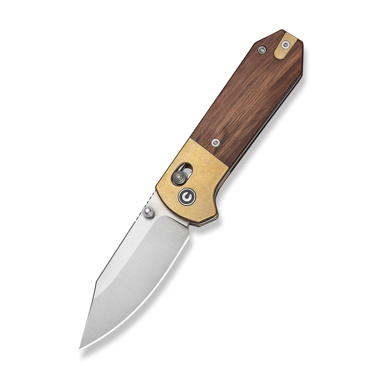 Yonder Clip Point | Guibourtia Wood & Stonewashed Brass + Satin 14C28N