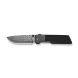 Zygon | Carbon Fibre + Grey G10 + Damascus