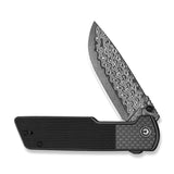 Zygon | Carbon Fibre + Grey G10 + Damascus