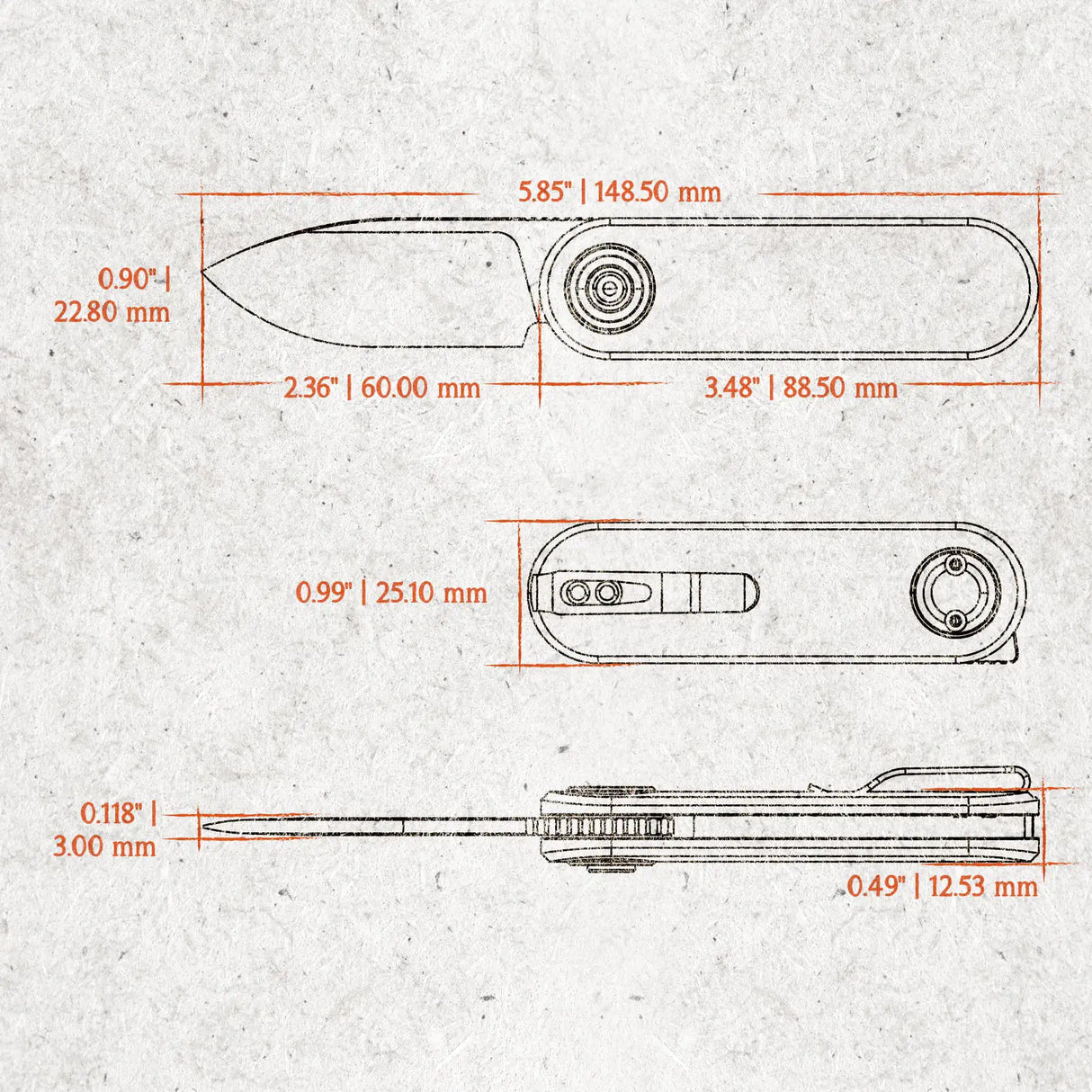 Corgi V | Black Milled Aluminium + 14C28N - A3722