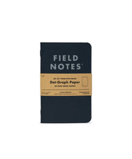 Pitch Black Memo Book - Dot-Graph Paper 3pk