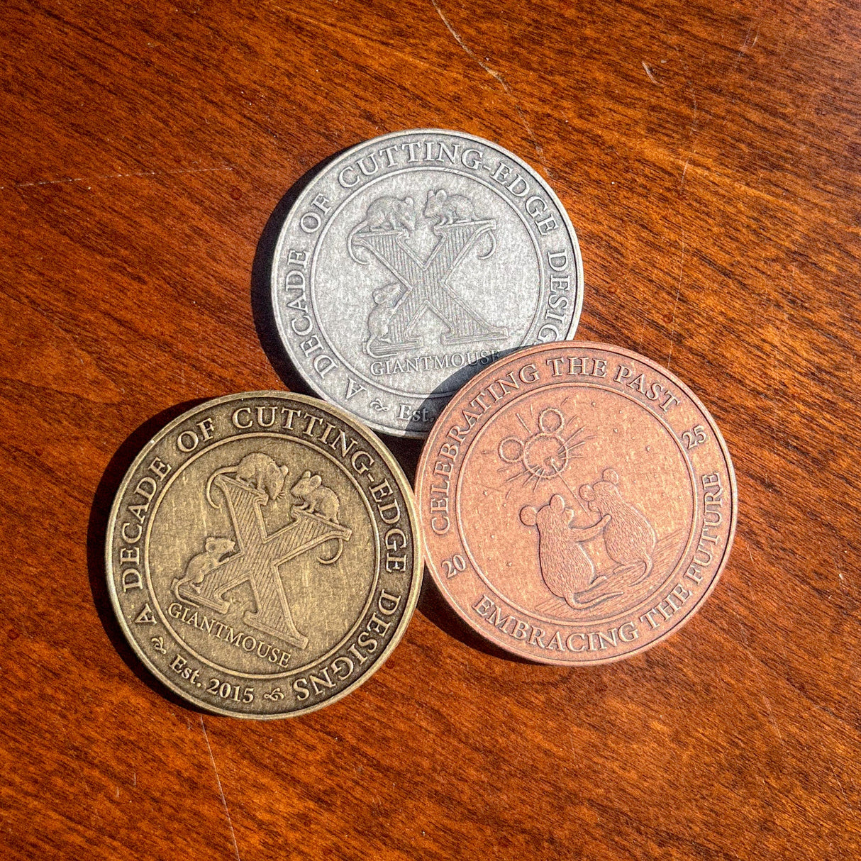 GiantMouse 10 Year Jubilee Coin | Antique Copper