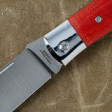 Timber Jack | Fire Canvas Micarta - Steel Series