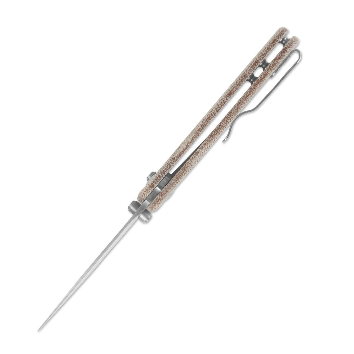 Drop Bear 2 | Compression Lock - Clip Point + Natural Micarta