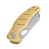 C01C Button Lock Brass