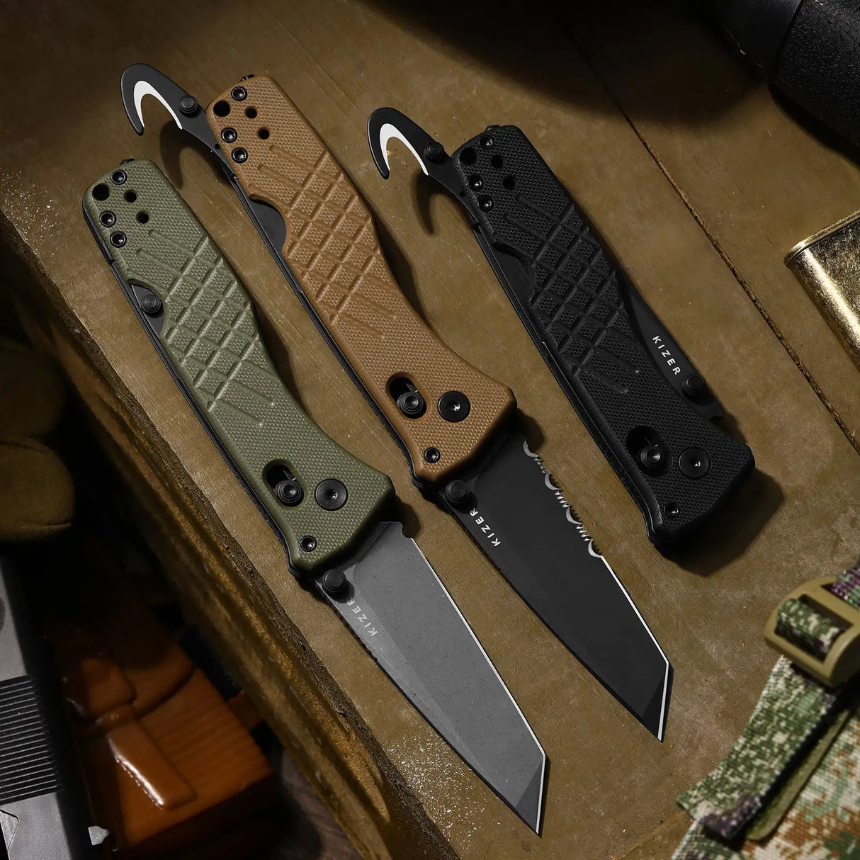 Aegis T | Green G10 + Stonewash AEB-L