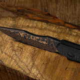 Bone | Burlap Micarta + Copper Dama