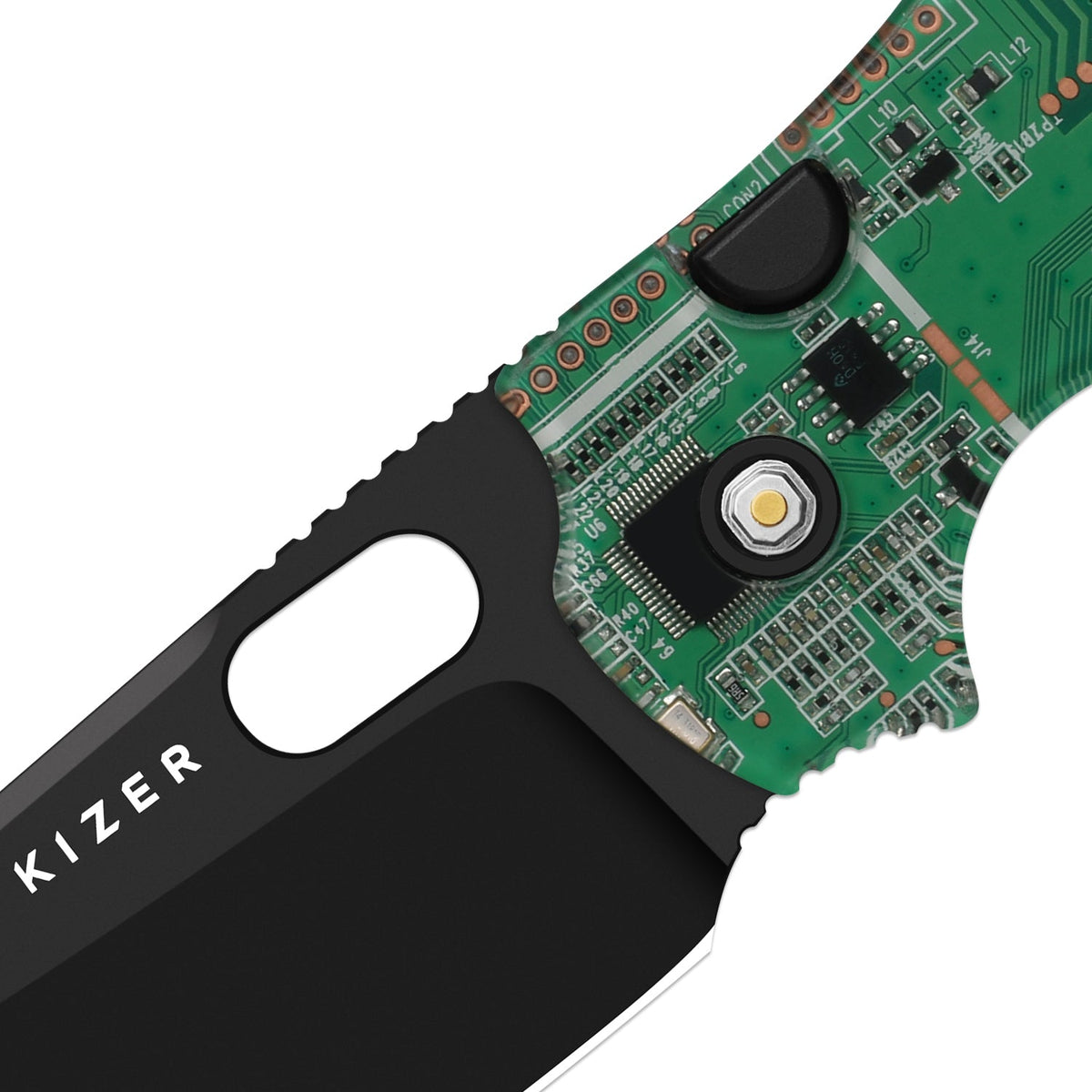 C01C 2.9 BS PCB | Green Resin + Black PVD S35VN