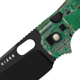 C01C 2.9 BS PCB | Green Resin + Black PVD S35VN