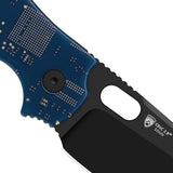 C01C 2.9 BS PCB | Blue Resin + Black PVD S35VN
