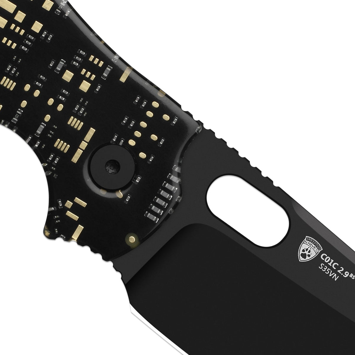 C01C 2.9 BS PCB | Black Resin + Black PVD S35VN