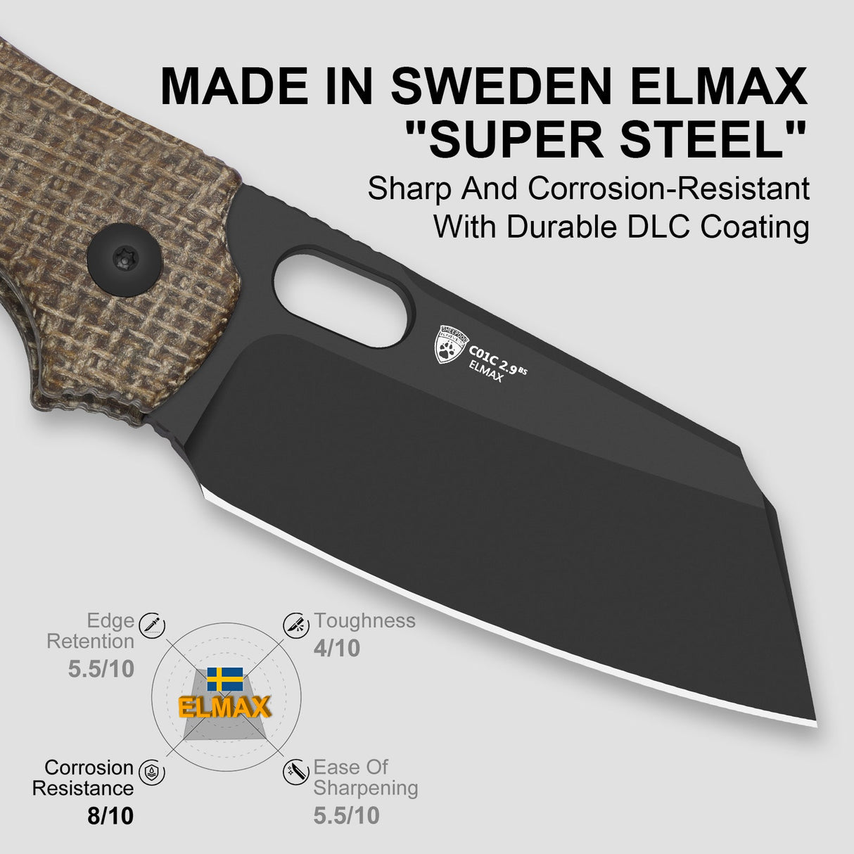 C01C 2.9 BS | Norplex UltreX™ Micarta + Sheepsfoot Elmax