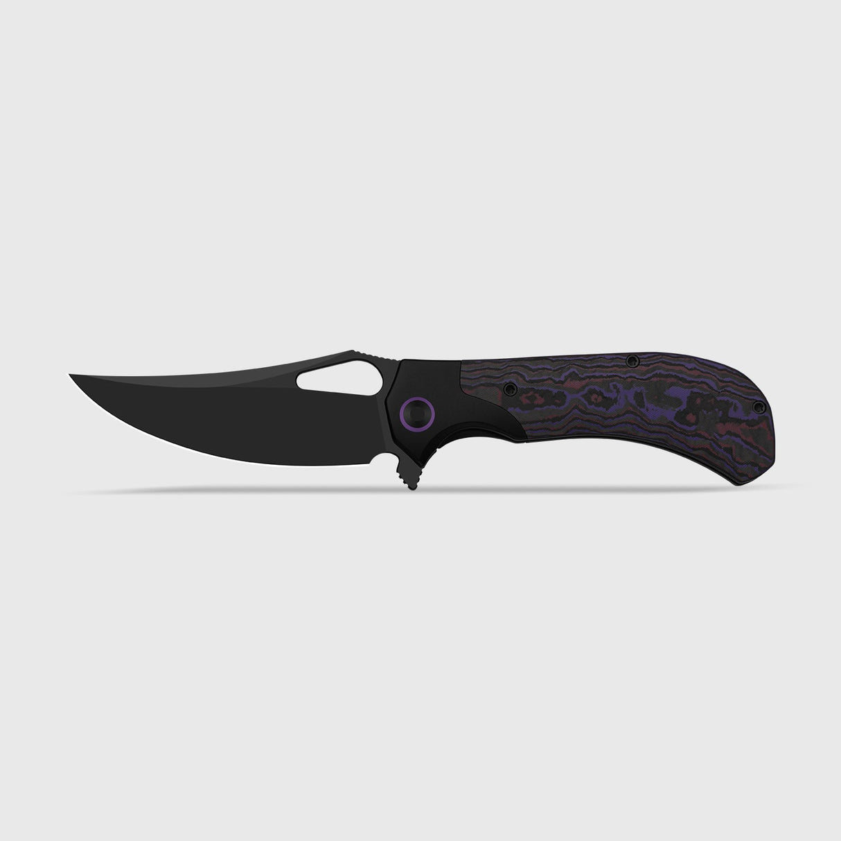 Cyclone | FatCarbon Purple Haze + Matte DLC Ultra S35VN