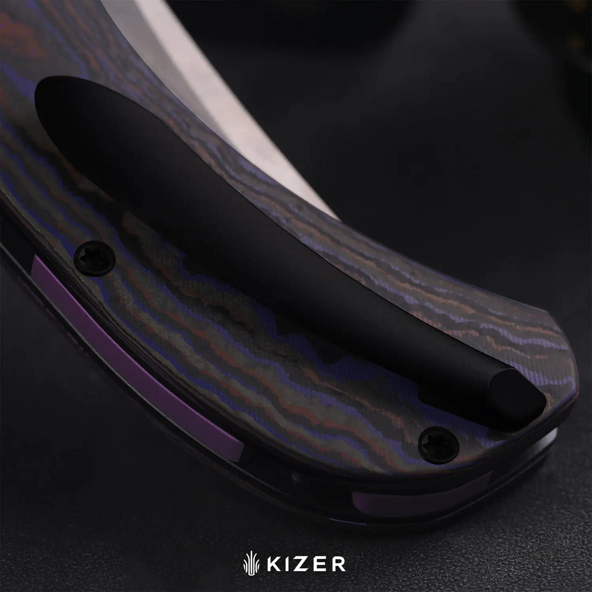 Cyclone | FatCarbon Purple Haze + Matte DLC Ultra S35VN