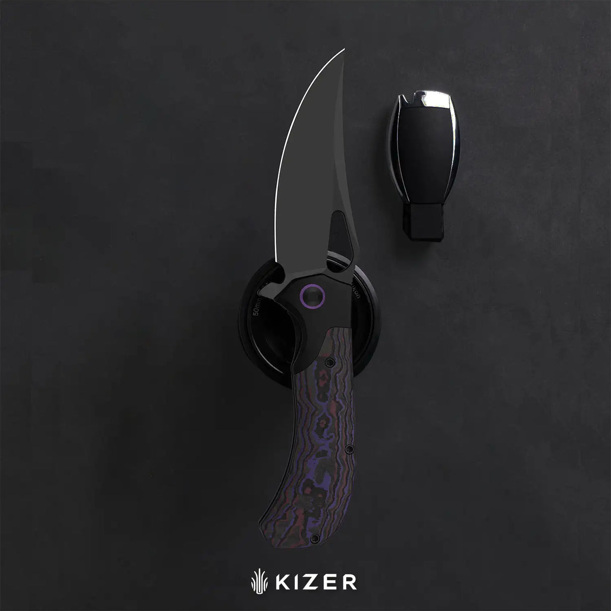 Cyclone | FatCarbon Purple Haze + Matte DLC Ultra S35VN