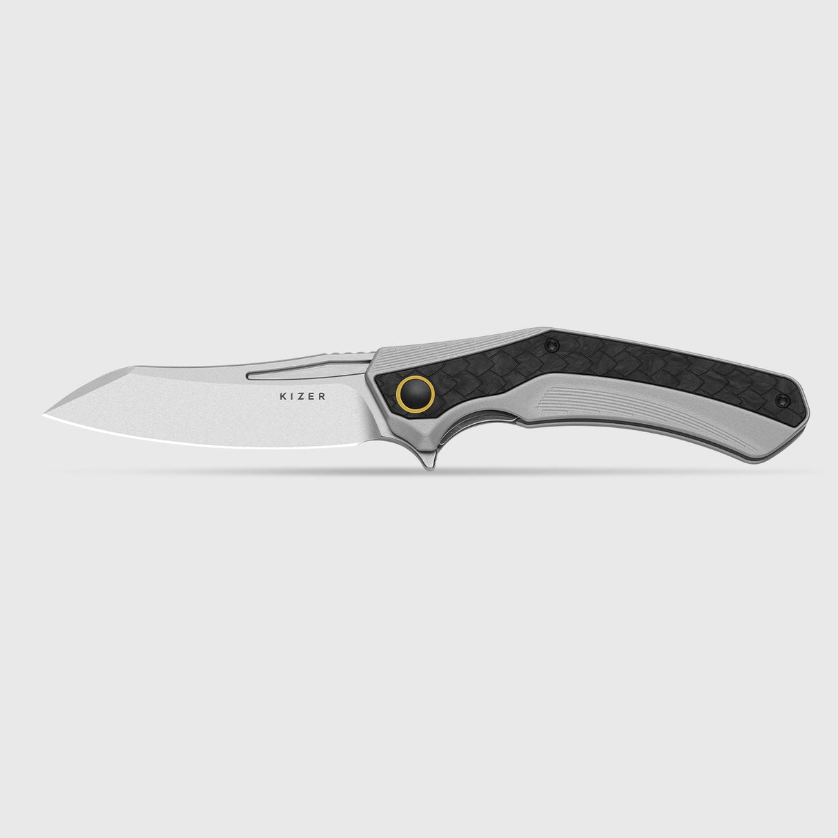 Draca | Black Carbon Fiber GID & Aluminium + Stonewash S45VN
