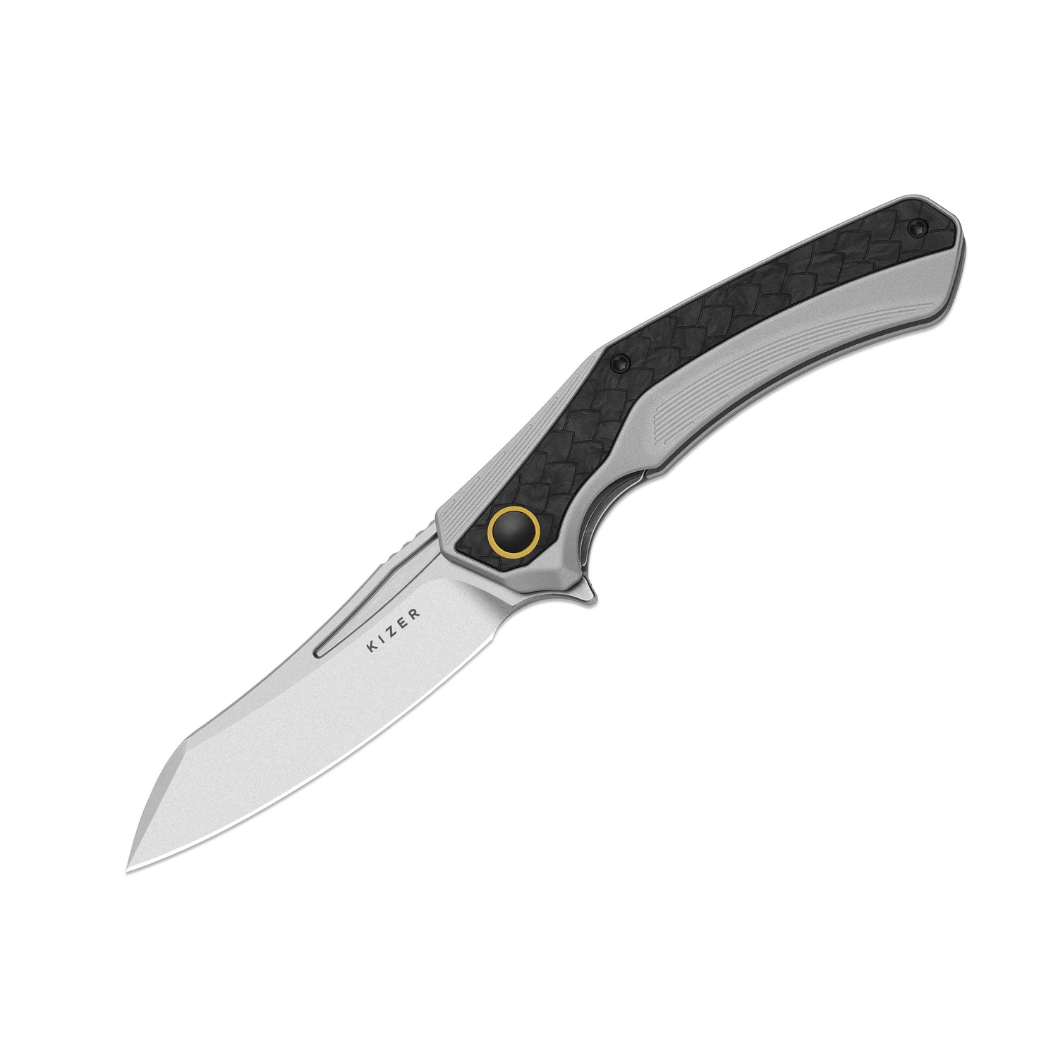 Draca | Black Carbon Fiber GID & Aluminium + Stonewash S45VN