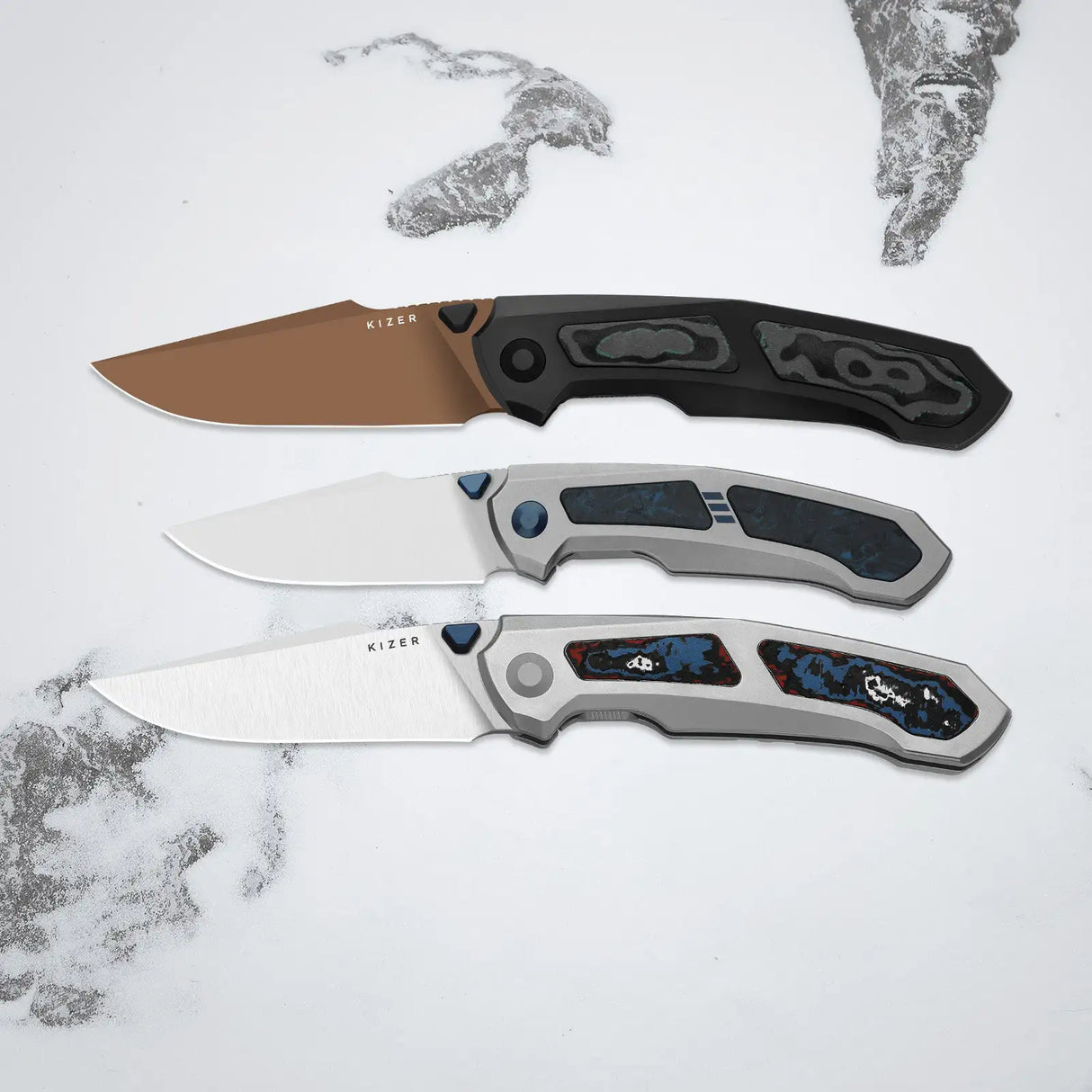 Feweed XL | FatCarbon Nebula & Titanium + Satin S90V