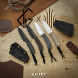 Field Mouse | GID Canvas Micarta + 3-layer Composite Steel