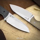 Field Mouse | Brown Norplex UltreX™ Micarta + Satin 14C28N