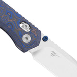 Findo | Blue Vortex Micarta + Satin AEB-L
