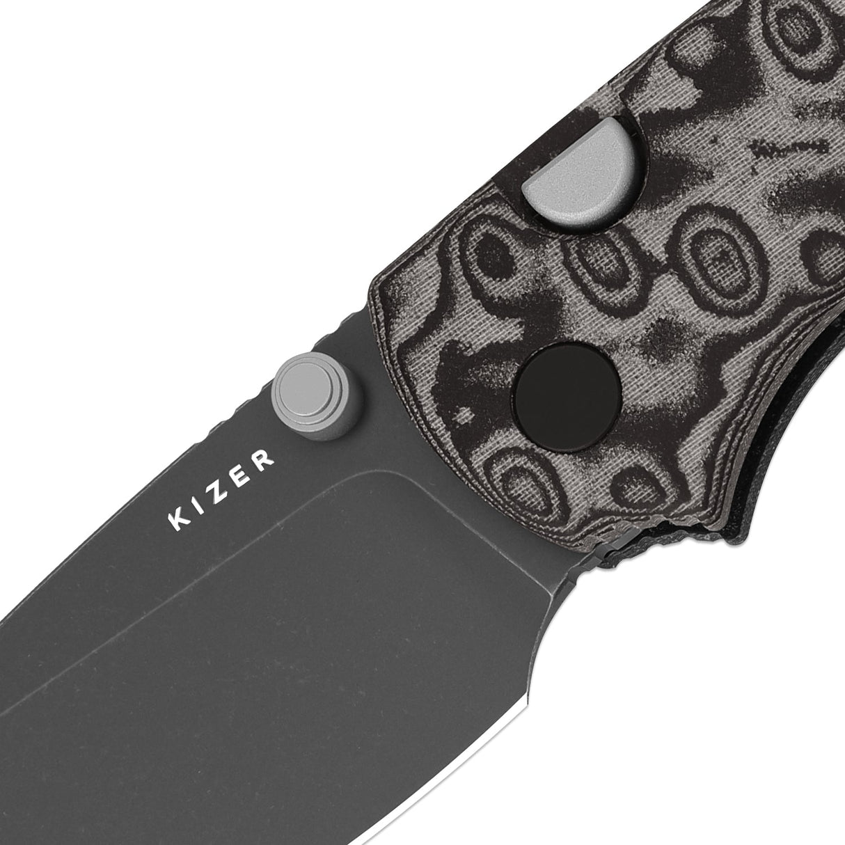 Glaux | Black Vortex Micarta + Grey SW PVD 14C28N