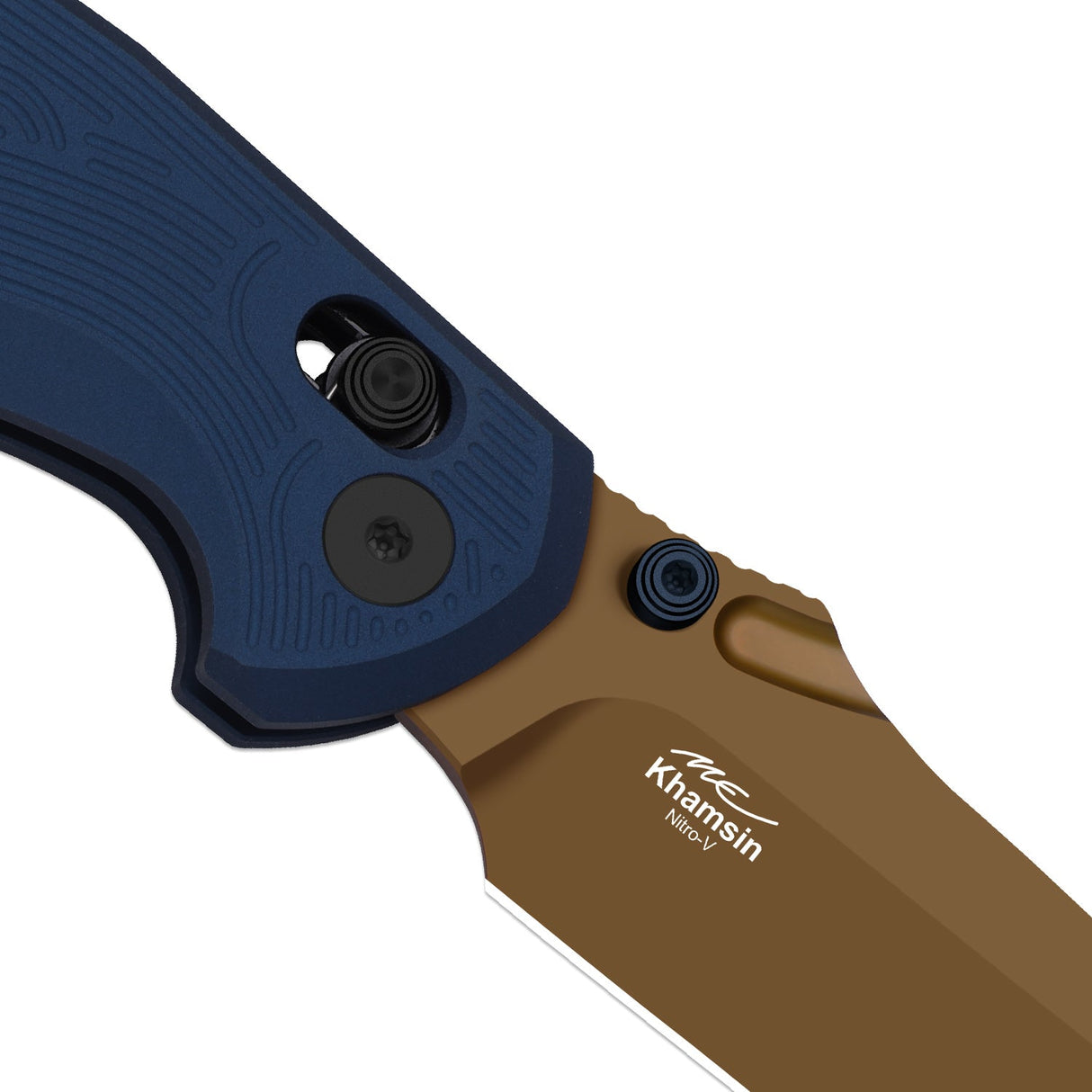Khamsin | Blue Milled Aluminum +  Sunset Metal PVD Nitro-V