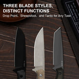 Begleiter Fix | CPM-3V + Burlap Micarta