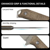 Begleiter Fix | CPM-3V + Burlap Micarta