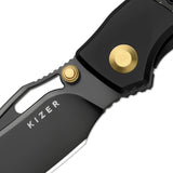 Shrike | Ti & FatCarbon Gold Camo + S45VN