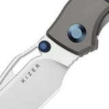 Shrike | Ti & Blue Richlite + S45VN