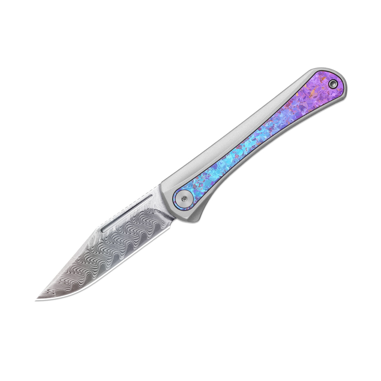 Melody | Aluminium & Crystalized Ti + Rainbow Dama