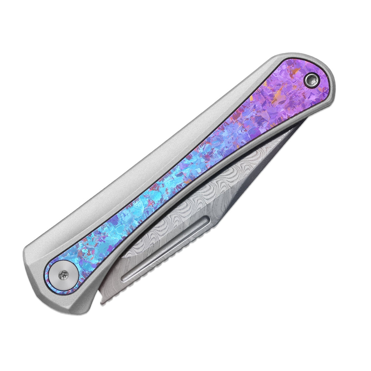 Melody | Aluminium & Crystalized Ti + Rainbow Dama