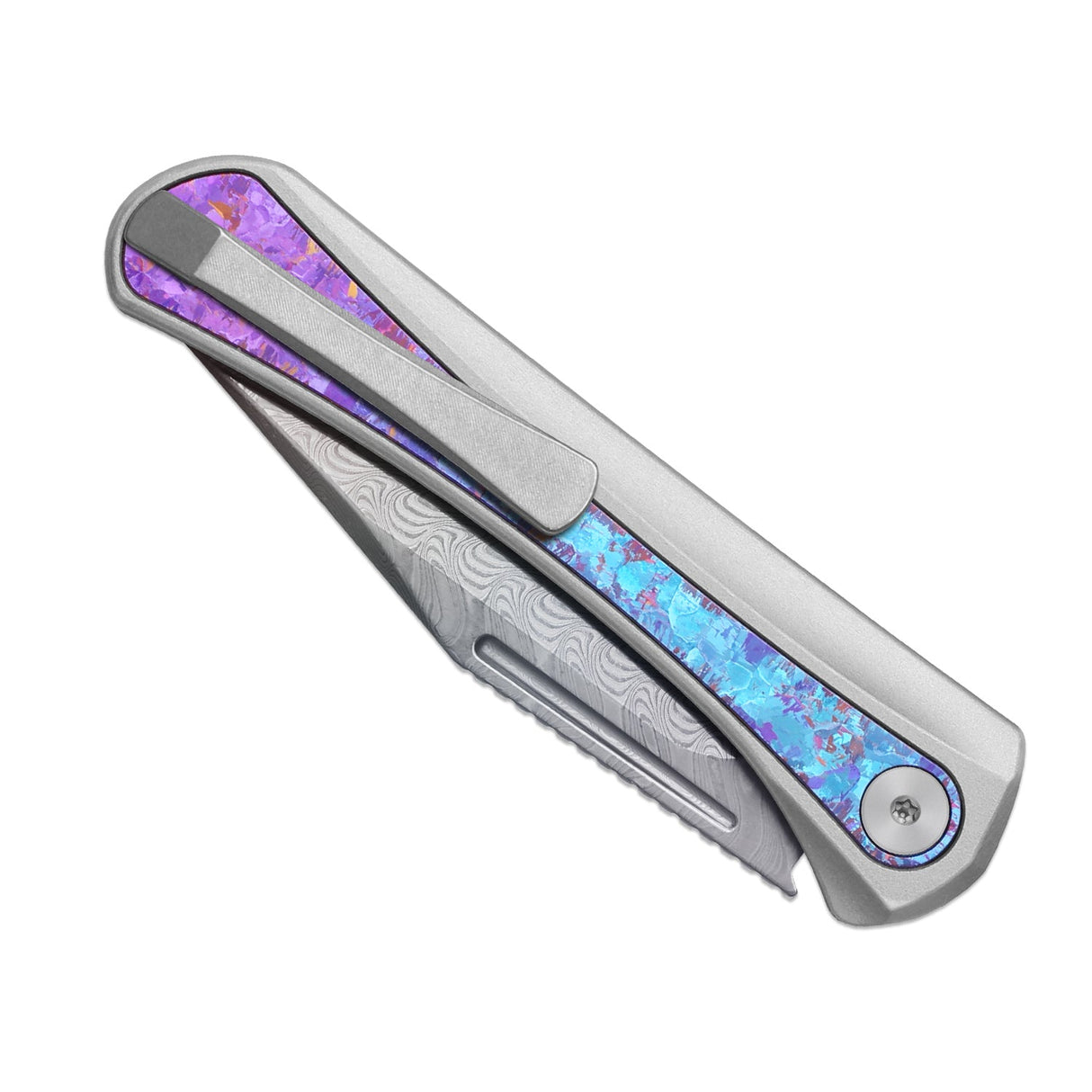 Melody | Aluminium & Crystalized Ti + Rainbow Dama