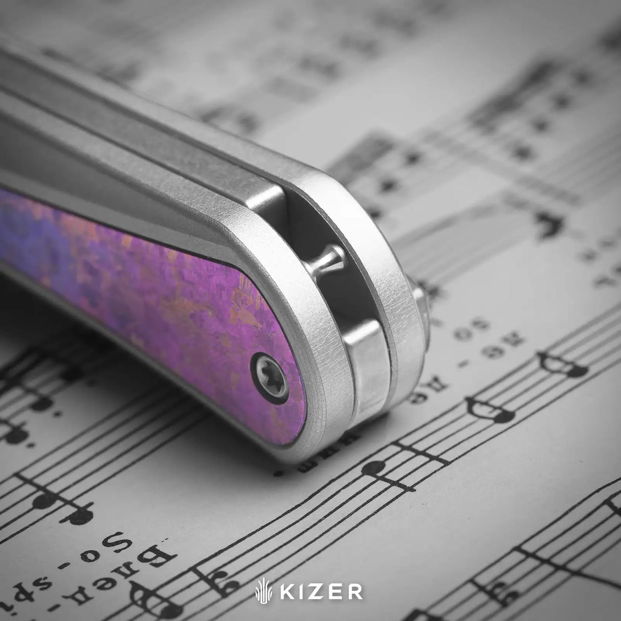 Melody | Aluminium & Crystalized Ti + Rainbow Dama
