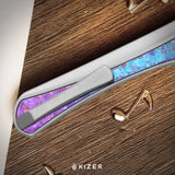Melody | Aluminium & Crystalized Ti + Rainbow Dama