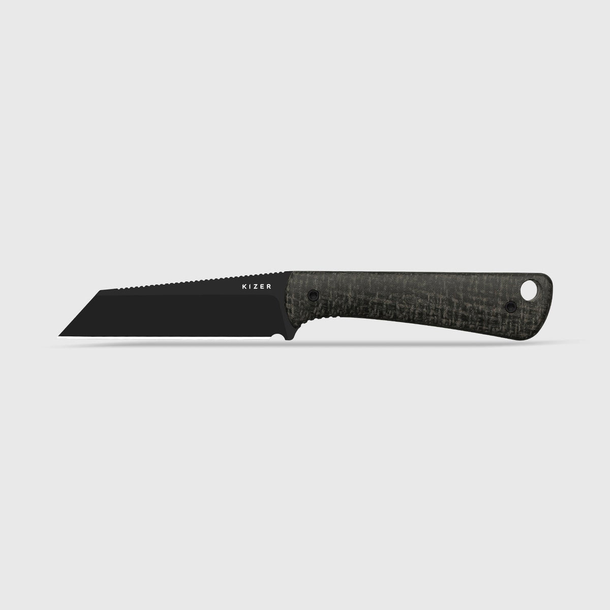 MiCrow | Micarta + Black PVD AEB-L