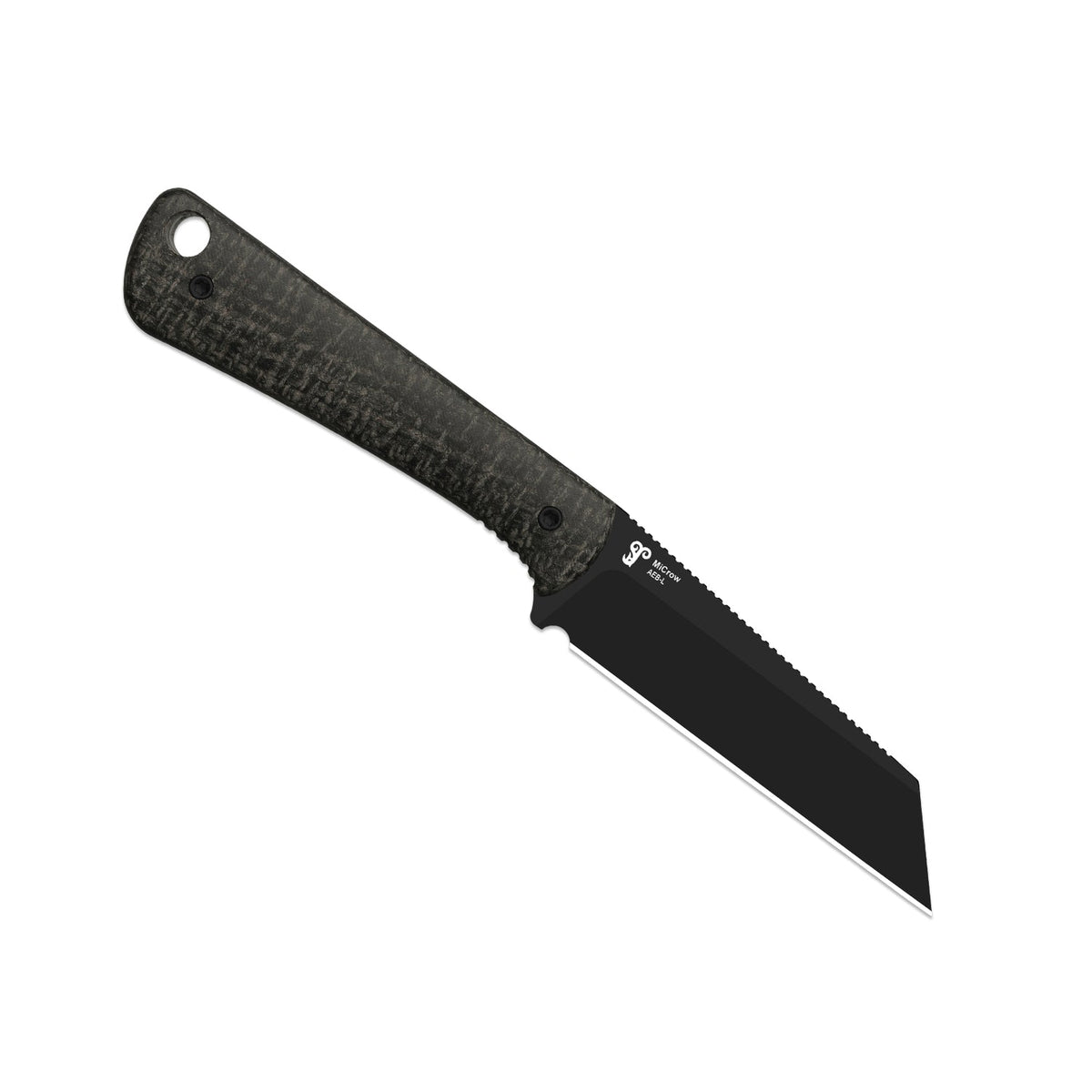MiCrow | Micarta + Black PVD AEB-L