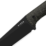 MiCrow | Micarta + Black PVD AEB-L