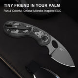 Microbe | Black Vortex Micarta + 14C28N