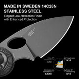 Microbe | Black Vortex Micarta + 14C28N