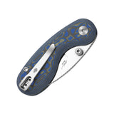 Microbe | Blue Vortex Micarta + 14C28N