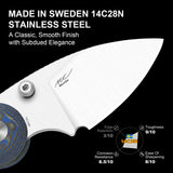 Microbe | Blue Vortex Micarta + 14C28N