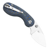 Microbe | Blue Vortex Micarta + 14C28N