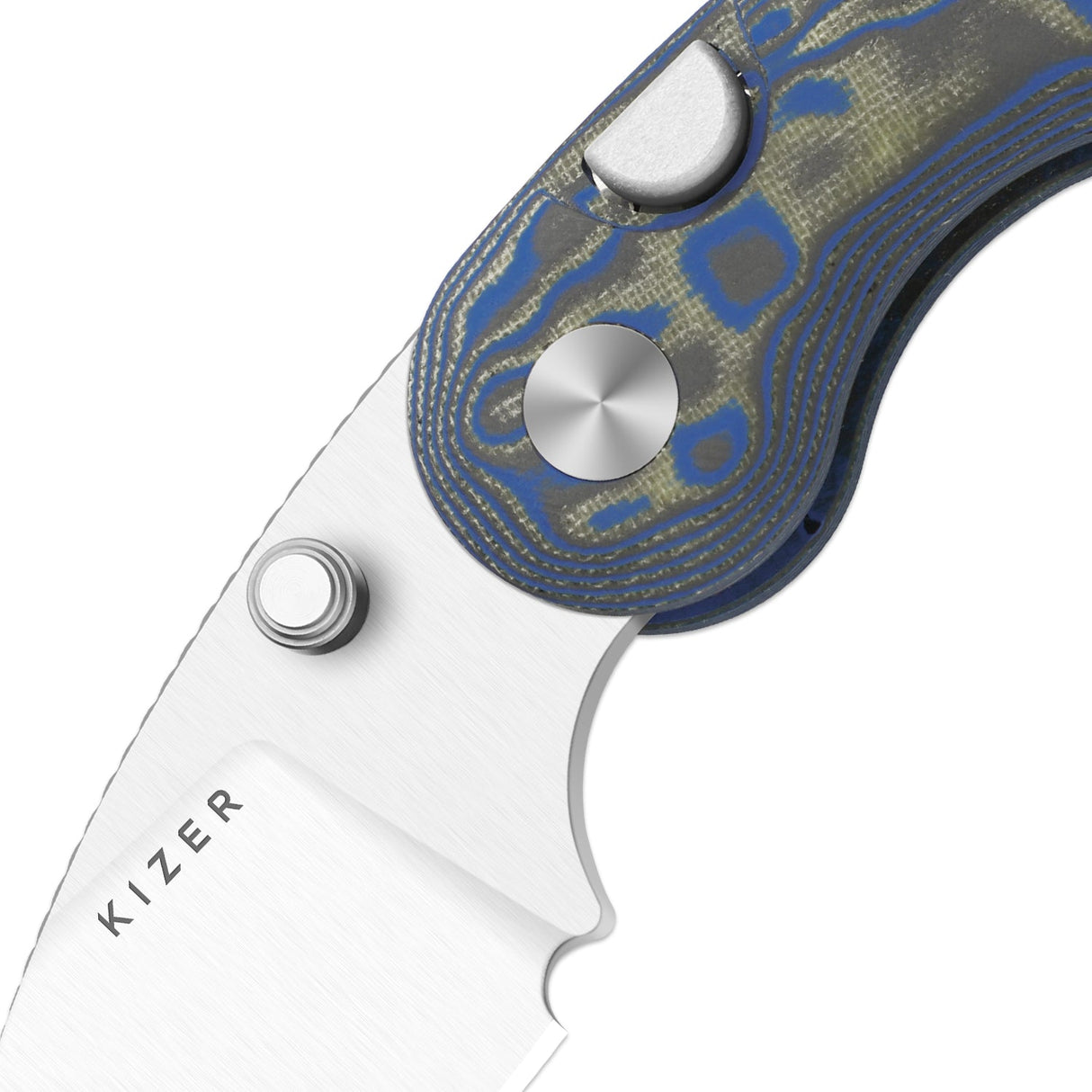 Microbe | Blue Vortex Micarta + 14C28N