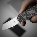 Mini Bay | Black Vortex Micarta + Satin 14C28N