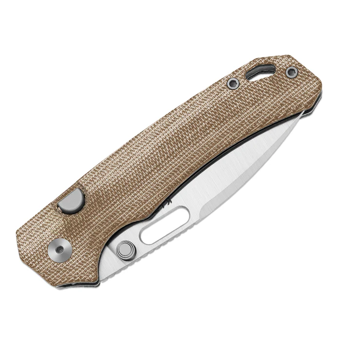 Outposter | Brown Norplex UltreX™ Micarta + Satin Nitro-V
