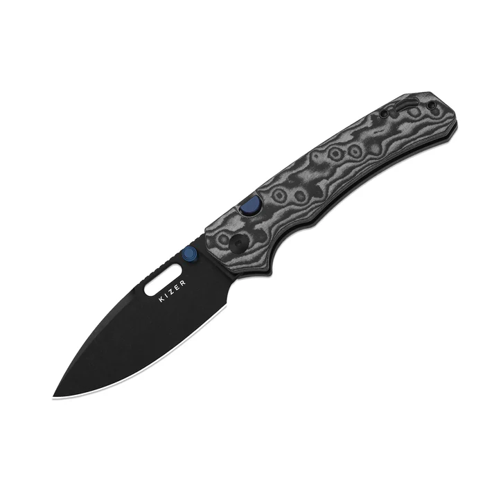 Outposter | Black Vortex Micarta + Black PVD Nitro-V