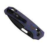 Outposter | Blue Vortex Micarta + Black PVD Nitro-V